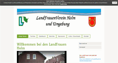 Desktop Screenshot of landfrauen-holm.de