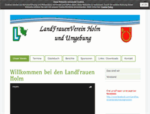 Tablet Screenshot of landfrauen-holm.de